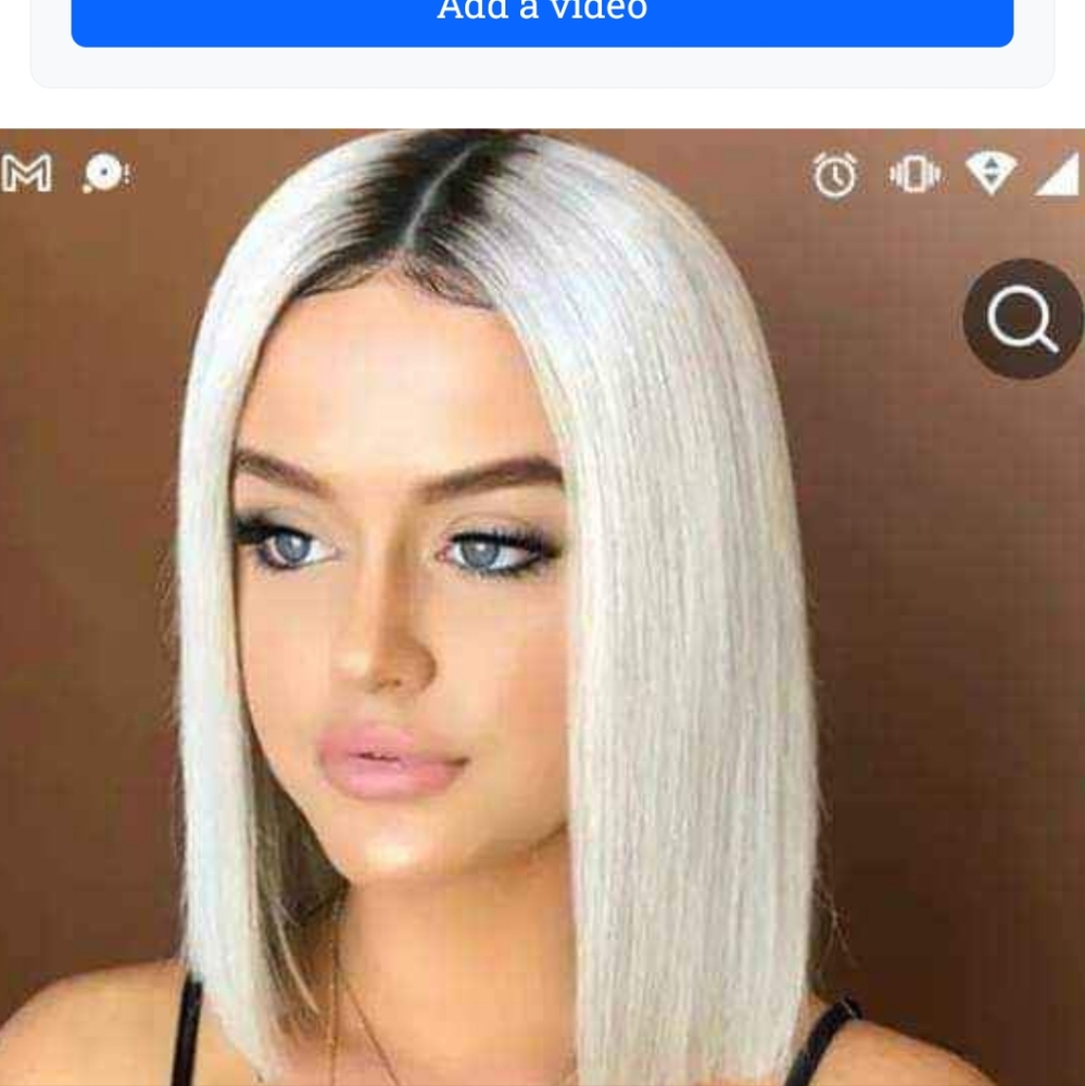 Blonde ombre wig